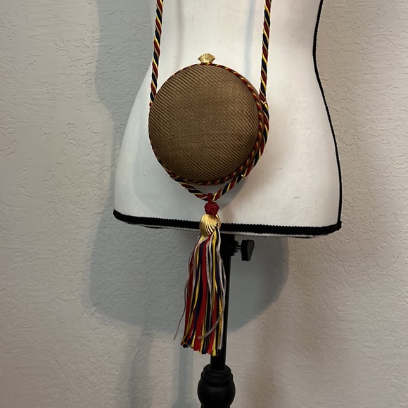 Bottega Veneta Handbags - Bottega Veneta made in Italy handbag! Beautiful condition! Red/Yellow/Navy/Gold